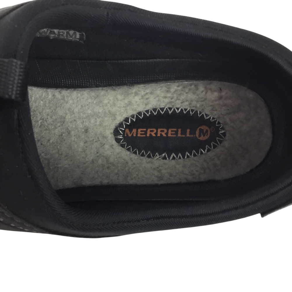 Merrell Bracken Insulated Nubuck Leather Waterproof Hiking Shoes Black - Picture 10 of 14